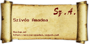 Szivós Amadea névjegykártya